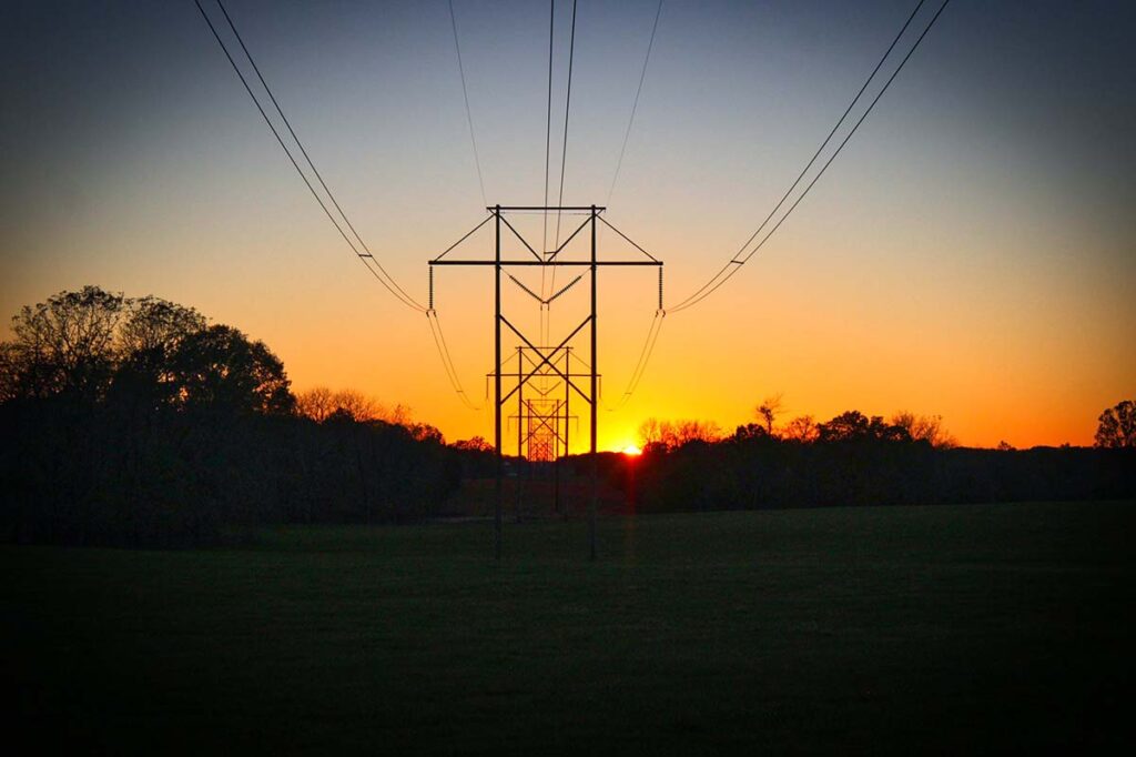 345 KV at Sunset